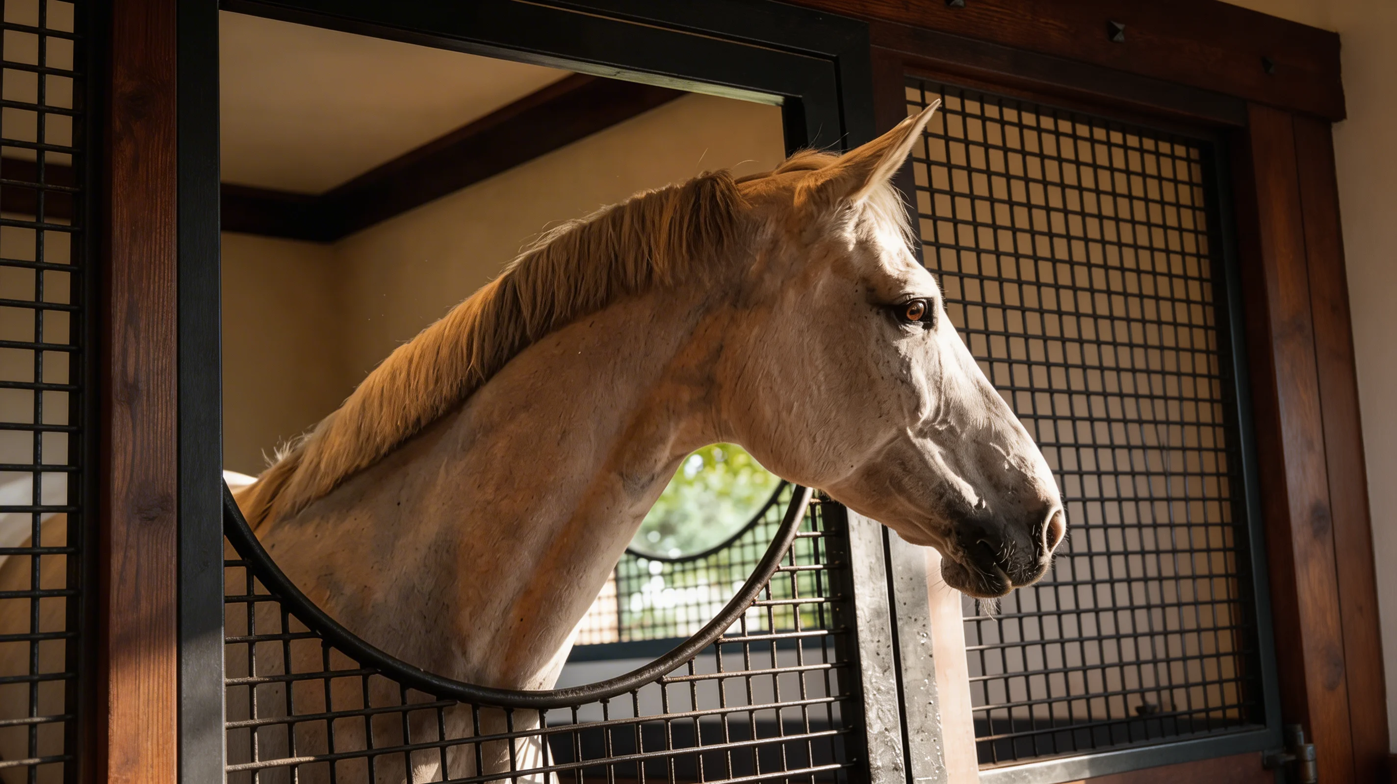 Horse Head in Stable
